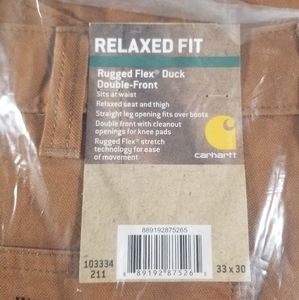 Carhartt Relaxed Fit Rugged Flex Duck Double-Front pants 33×30